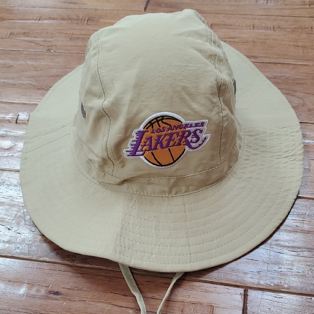 Los Angeles Lakers Beige Bucket Hat